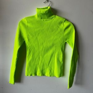 Zara neon knitted sweater